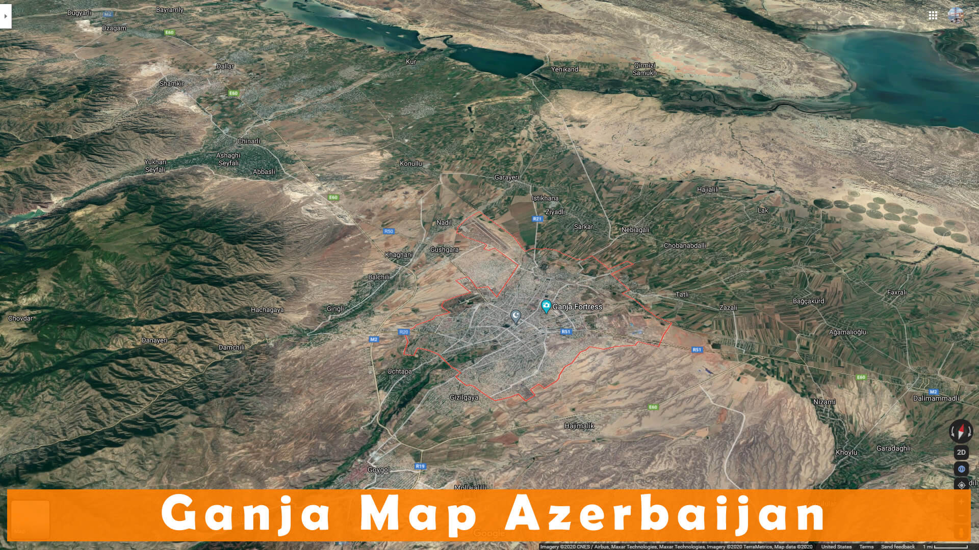 Ganja Carte Azerbaidjan